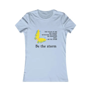 T-shirt - Storm Butterfly Women Favorite Tee - Bold Confidence Style - Dipaliz l / Baby Blue