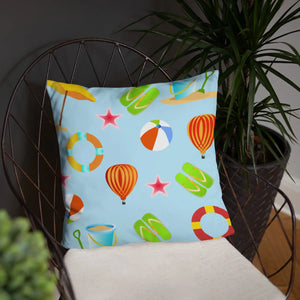 Summer Getaway Throw Pillow – Polyester - Dipaliz - Pillows