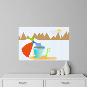 Wall Decal - Beach Decals - Removable Repositionable Decor - Dipaliz 36’’ x 24’’