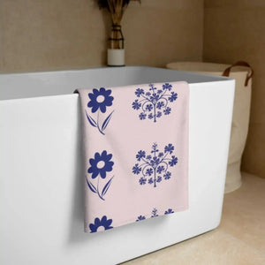 Floral Beach Towel - Water Absorbent Terry - Dipaliz - Towels