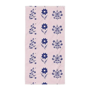 Floral Beach Towel - Water Absorbent Terry - Dipaliz - Towels