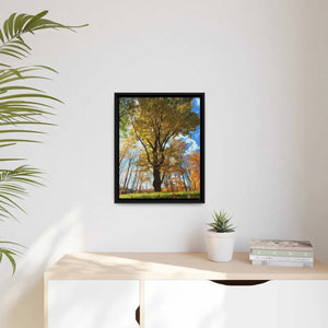 Vibrant Matte Canvas - Autumn Season Black Frame - Dipaliz - Posters Prints & Visual Artwork