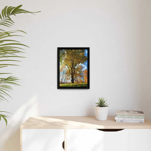Vibrant Matte Canvas - Autumn Season Black Frame - Dipaliz - Posters Prints & Visual Artwork