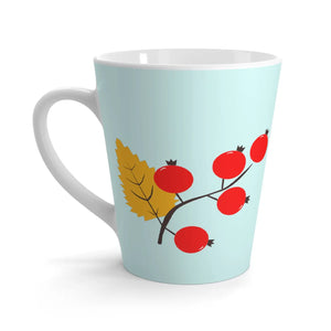 Cozy Berries Latte Mug - Fall Season 12oz Ceramic - Dipaliz - Mugs