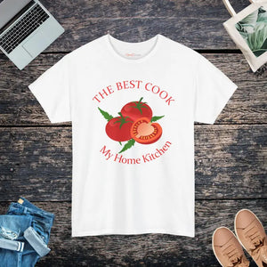 The Best Cook T-shirt Heavy Cotton Unisex Kitchen Tee - Dipaliz - White / s - T-shirts