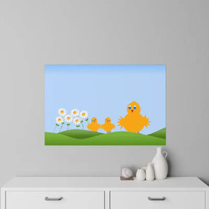Wall Decals Birds in the Meadow Durable Polyester - Dipaliz - 36’’ x 24’’ - Home Decor