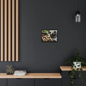 Black Coffee Matte Canvas – Frame - Dipaliz - Posters Prints & Visual Artwork