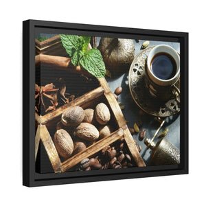Black Coffee Matte Canvas – Frame - Dipaliz - Posters Prints & Visual Artwork