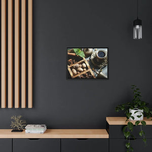 Black Coffee Matte Canvas – Frame - Dipaliz - Posters Prints & Visual Artwork