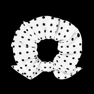Sustainable Polka Dot Scrunchie - Recycled Fabric - Dipaliz - Ponytail Holders