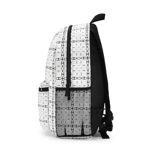 Durable Striped Pattern Backpack - Roomy Polyester - Dipaliz - Backpacks