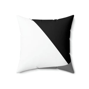 Modern White Abstract Polyester Square Pillow - Dipaliz - Throw Pillows