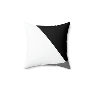 Modern White Abstract Polyester Square Pillow - Dipaliz - Throw Pillows