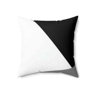 Modern White Abstract Polyester Square Pillow - Dipaliz - Throw Pillows