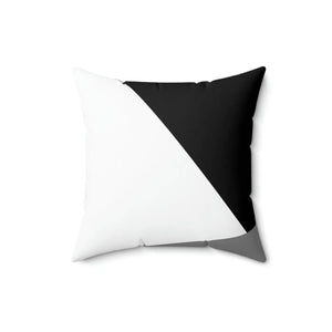 Modern White Abstract Polyester Square Pillow - Dipaliz - Throw Pillows