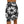 Black and White Geometrical Pattern Women’s Mini Skirt - Skirts - Xs