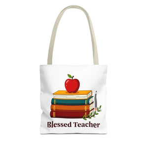 Blessed Teacher Tote Bag — All-over Print Gift - 13’’ × / Beige - Bags