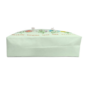 Floral Weekender Bag - Bloom where you are Planted - Dipaliz - Tote Bags