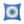 Blue Abstract Polyester Square Pillow - Dipaliz - Throw Pillows