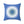 Blue Abstract Polyester Square Pillow - Dipaliz - Throw Pillows