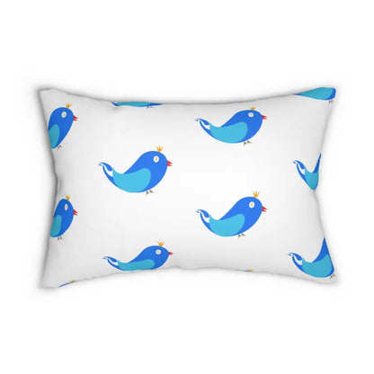 Spun Polyester - Blue Birds Charm | Dipaliz - 20’’ × 14’’ - Pillows