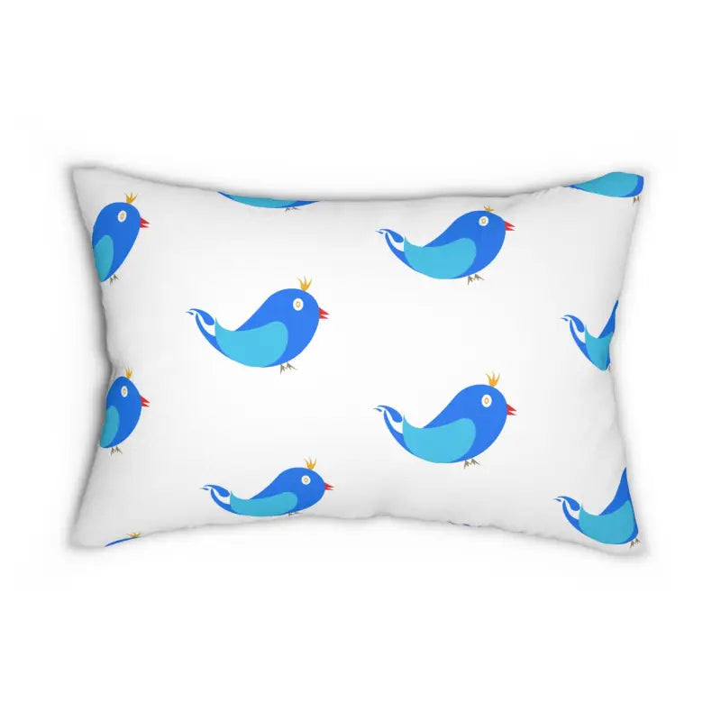 Spun Polyester - Blue Birds Charm | Dipaliz - 20’’ × 14’’ - Pillows