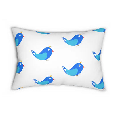 Spun Polyester - Blue Birds Charm | Dipaliz - 20’’ × 14’’ - Pillows