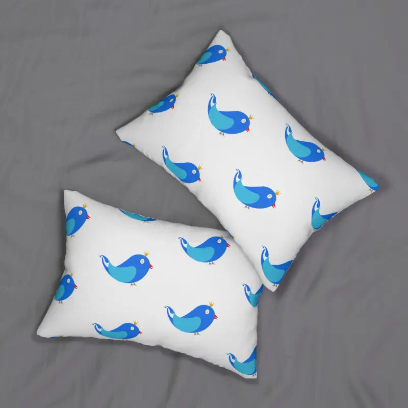 Spun Polyester - Blue Birds Charm | Dipaliz - 20’’ × 14’’ - Pillows
