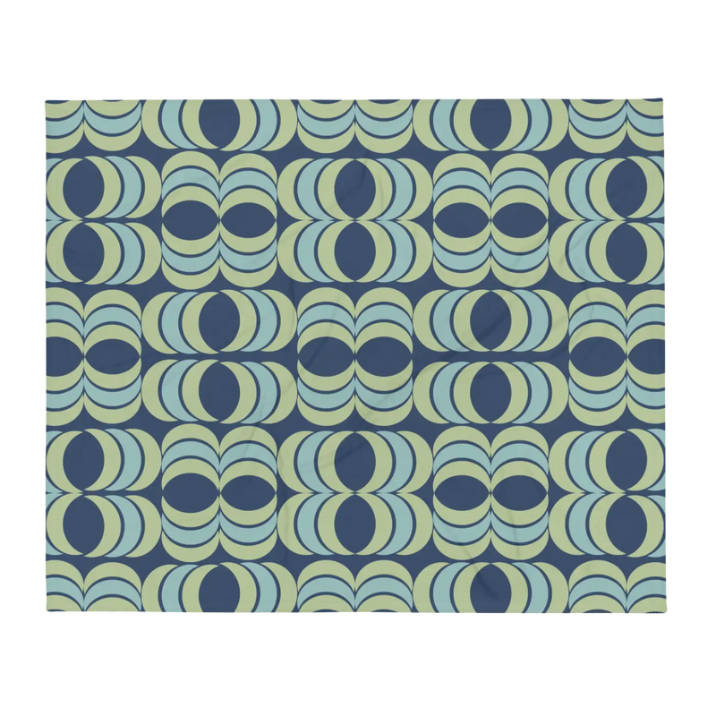 DipaliZ Green Abstract Throw Blanket Silk Touch 50x60