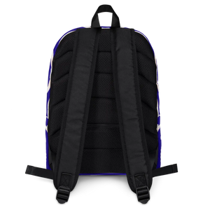 Trendy Blue Pattern Backpack - Water Resistant - Dipaliz - Backpacks