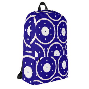 Trendy Blue Pattern Backpack - Water Resistant - Dipaliz - Backpacks