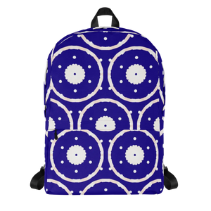 Trendy Blue Pattern Backpack - Water Resistant - Dipaliz - Backpacks