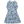 Blue Roses Long Sleeve Midi – Polyester Elastane - Dipaliz - Dresses - Xs