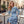 Blue Roses Long Sleeve Midi – Polyester Elastane - Dipaliz - Dresses - Xs