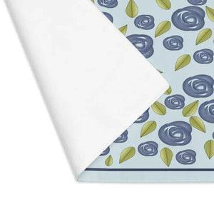 Blue Roses Placemat - Floral Dining Decor - Dipaliz - 18’’ × 14’’ - Placemats
