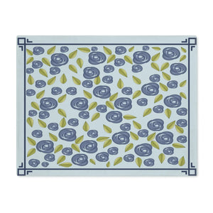 Blue Roses Cotton Placemat – Eco-friendly Gift - Dipaliz - Placemats