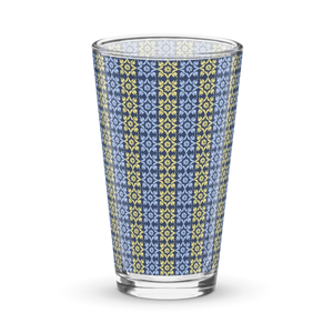 Geometric Shaker Pint Glass - Bold 16oz - Dipaliz - Beer Glasses