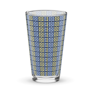 Geometric Shaker Pint Glass - Bold 16oz - Dipaliz - Beer Glasses