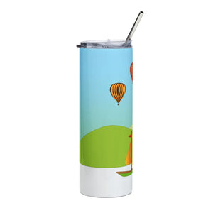 Glossy Skinny Steel Tumbler - Boat Scenery 20oz - Dipaliz - Tumblers