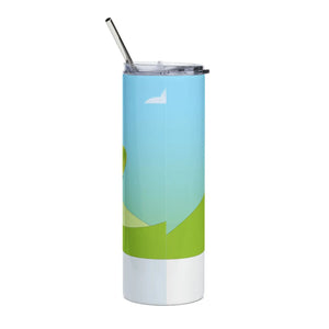 Glossy Skinny Steel Tumbler - Boat Scenery 20oz - Dipaliz - Tumblers
