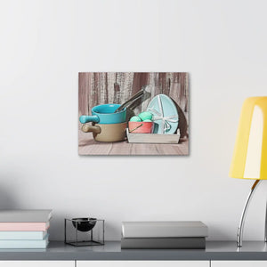 Vibrant Egg Bowls Canvas - Semi Glossy Finish - Dipaliz - Posters Prints & Visual Artwork