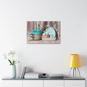 Vibrant Egg Bowls Canvas - Semi Glossy Finish - Dipaliz - Posters Prints & Visual Artwork