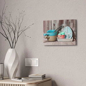 Vibrant Egg Bowls Canvas - Semi Glossy Finish - Dipaliz - Posters Prints & Visual Artwork