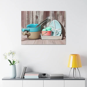 Vibrant Egg Bowls Canvas - Semi Glossy Finish - Dipaliz - Posters Prints & Visual Artwork