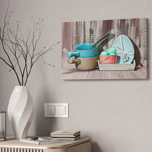 Vibrant Egg Bowls Canvas - Semi Glossy Finish - Dipaliz - Posters Prints & Visual Artwork