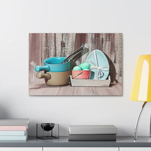Vibrant Egg Bowls Canvas - Semi Glossy Finish - Dipaliz - Posters Prints & Visual Artwork