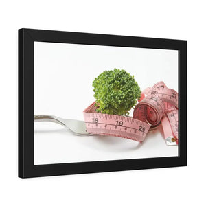 Broccoli with Measuring Tape Framed Paper Posters - Prints & Visual Artwork