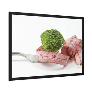 Broccoli with Measuring Tape Framed Paper Posters - Prints & Visual Artwork