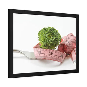 Broccoli with Measuring Tape Framed Paper Posters - Prints & Visual Artwork