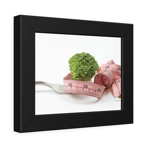 Broccoli with Measuring Tape Framed Paper Posters - Prints & Visual Artwork